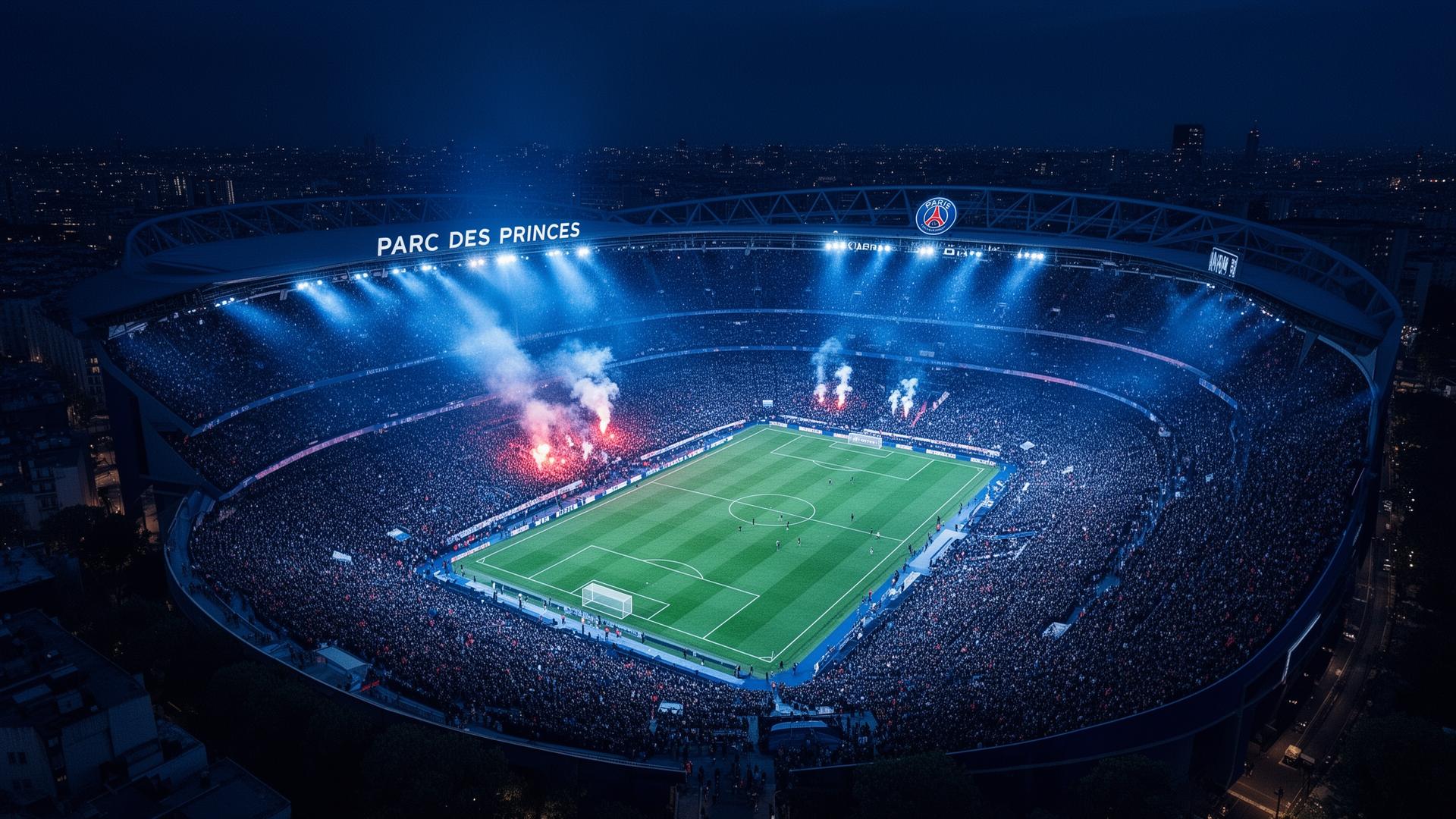 Parc des Princes la nuit